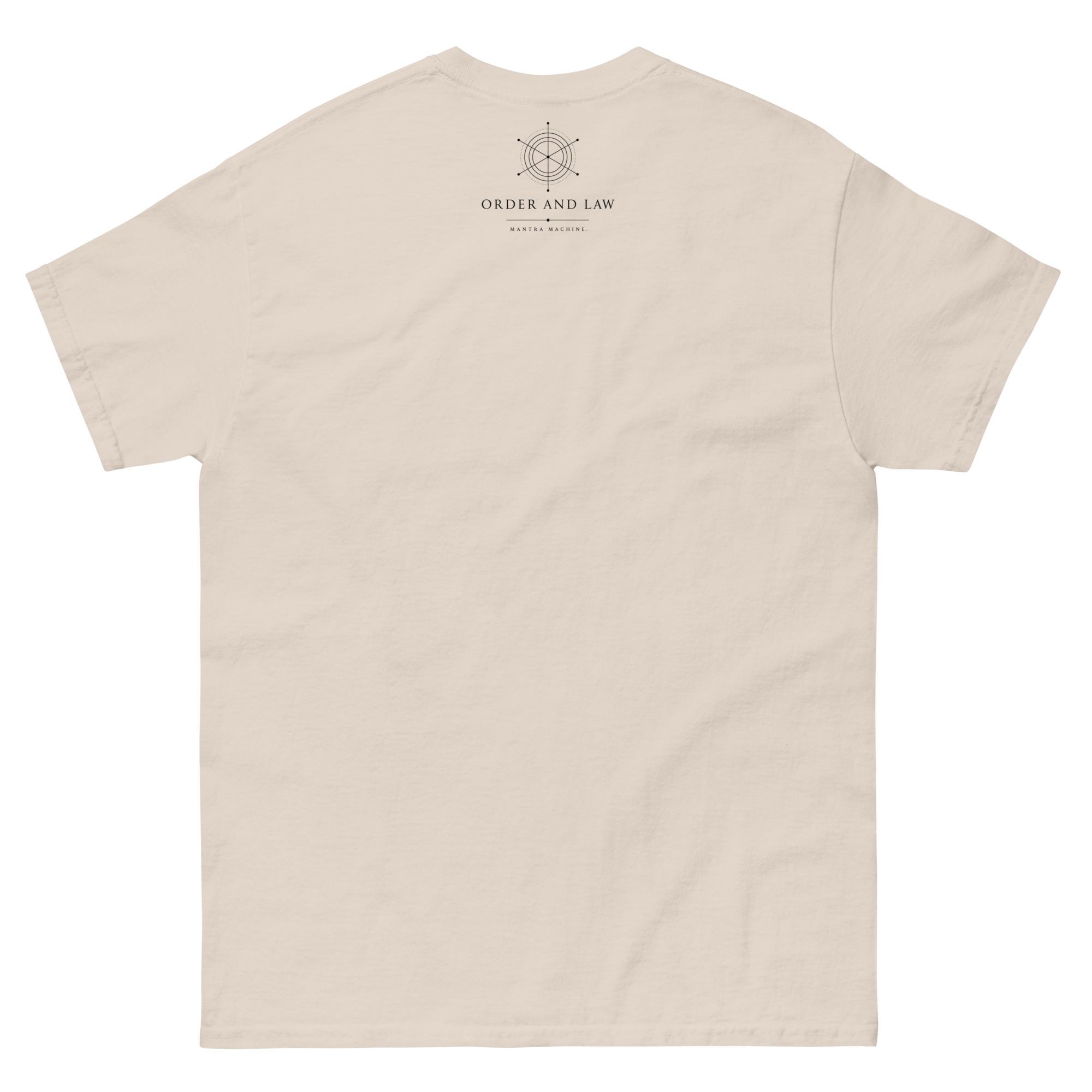Back of the Classic Order Map Tee in natural