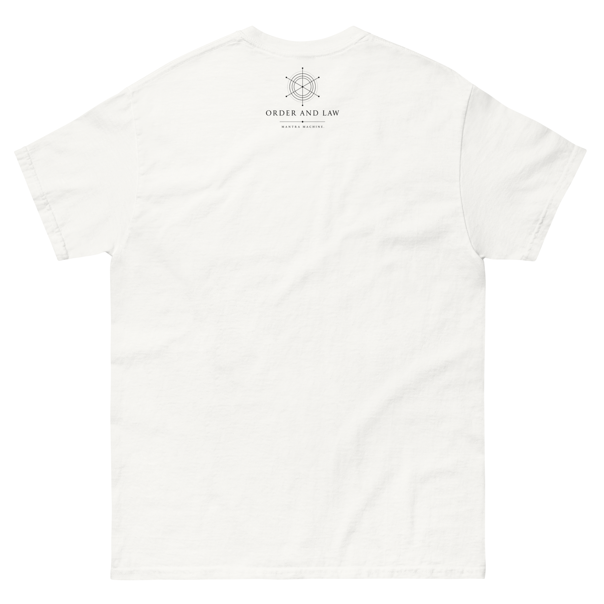Back of the Classic Order Map Tee in white