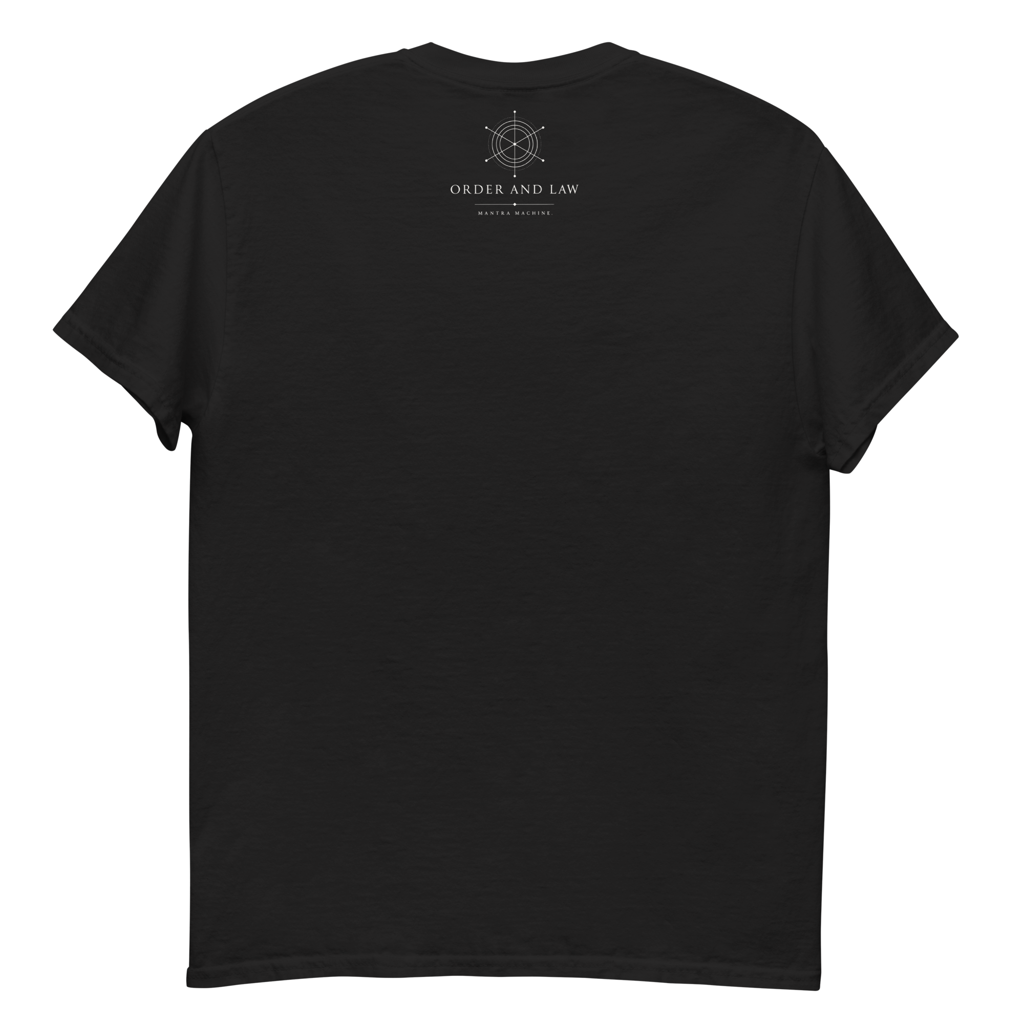 Back of the Digital Order Map Tee in terminal green on black