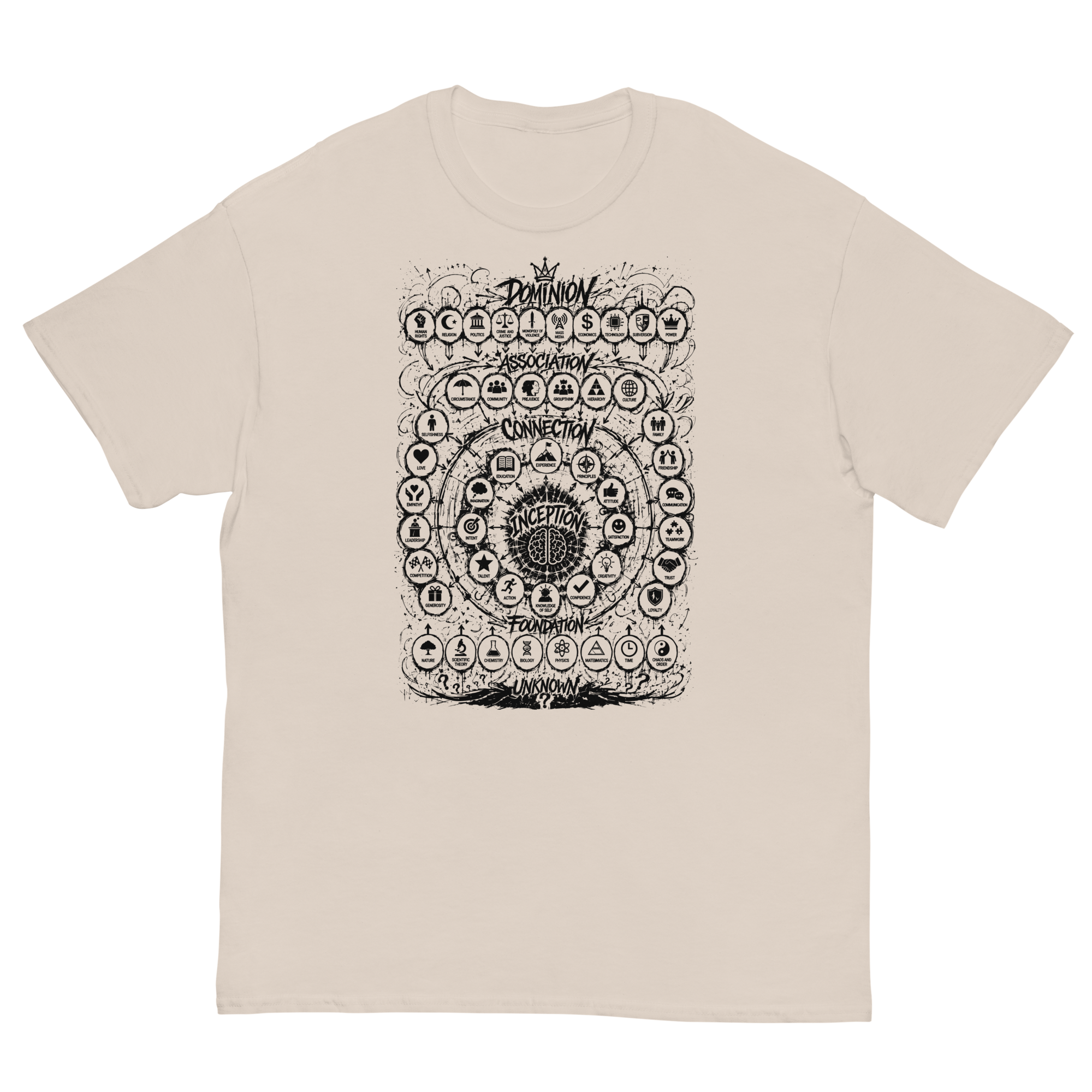 Front of the Street Order Map Tee in natural