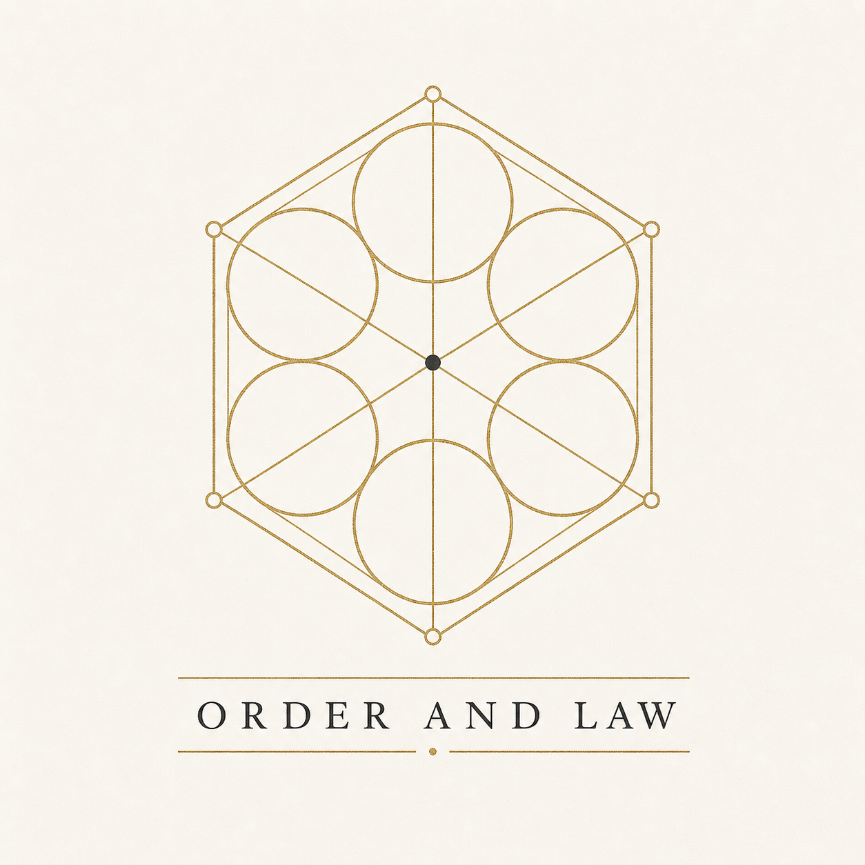 Order and Law six-chamber identity mark